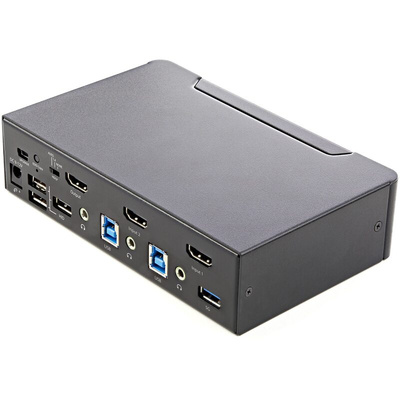 StarTech.com 2 Port USB HDMI KVM Switch, 3.5 mm Stereo 3840 x 2160 (At 60 Hz) Maximum Resolution