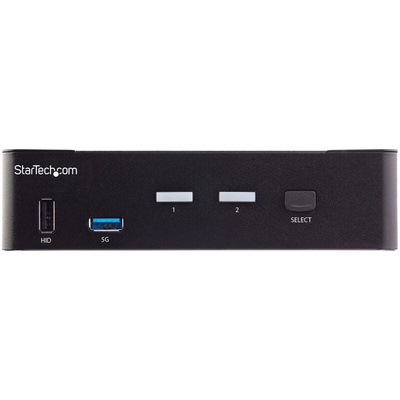 StarTech.com 2 Port USB HDMI KVM Switch, 3.5 mm Stereo 3840 x 2160 (At 60 Hz) Maximum Resolution