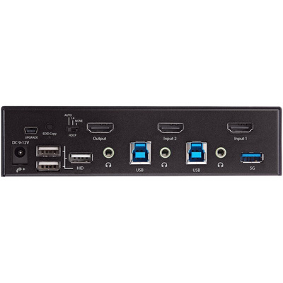 StarTech.com 2 Port USB HDMI KVM Switch, 3.5 mm Stereo 3840 x 2160 (At 60 Hz) Maximum Resolution