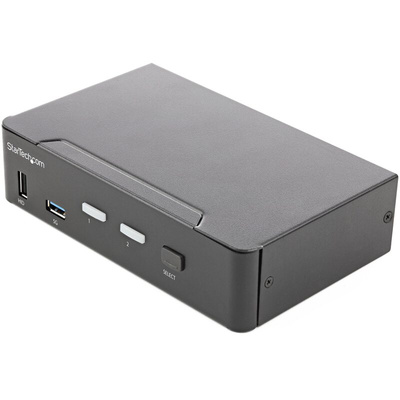 StarTech.com 2 Port USB HDMI KVM Switch, 3.5 mm Stereo 3840 x 2160 (At 60 Hz) Maximum Resolution