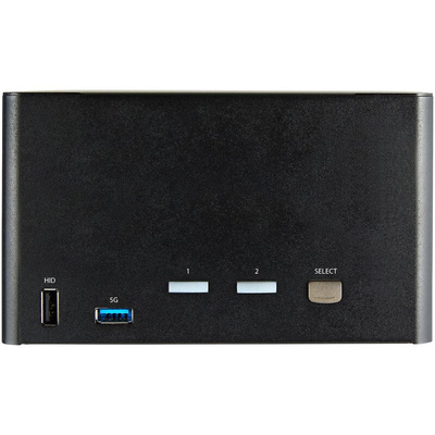 StarTech.com 23 Port Quad Monitor USB DisplayPort KVM Switch, 3.5 mm Stereo