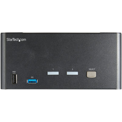 StarTech.com 2 Port 3 USB DisplayPort KVM Switch, 3.5 mm Stereo 3480 x 2160 Maximum Resolution