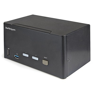 StarTech.com 2 Port 3 USB DisplayPort KVM Switch, 3.5 mm Stereo 3480 x 2160 Maximum Resolution