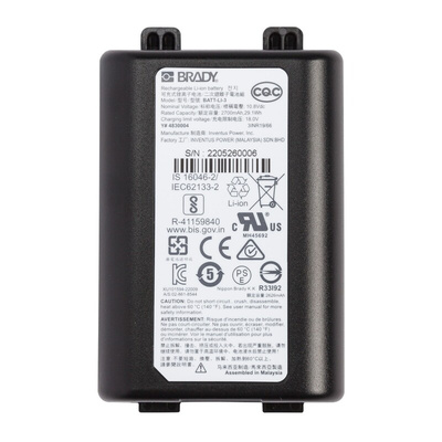 Brady Label Printer Rechargeable Battery for use with M610, M710 Printer Printers