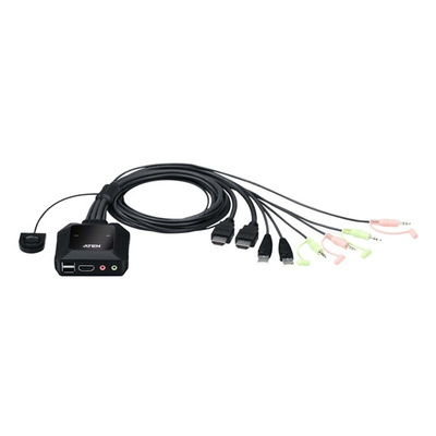 Aten 13 Port USB HDMI KVM Switch, 3.5 mm Jack 4096 x 2160 Maximum Resolution
