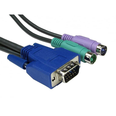 Rextron 2 Port Dual Monitor PS/2 SVGA, VGA KVM Switch