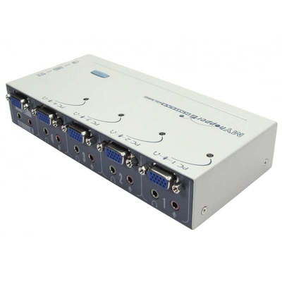Rextron 4 Port Quad Monitor PS/2 SVGA, VGA KVM Switch
