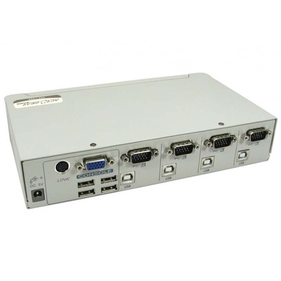 Rextron 4 Port Quad Monitor USB SVGA KVM Switch