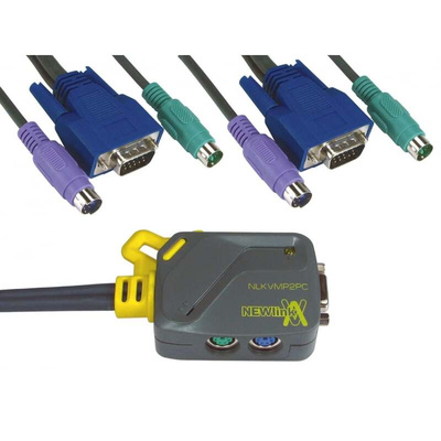 2 Port PS/2 SVGA KVM Switch, 1920 x 1440 Maximum Resolution