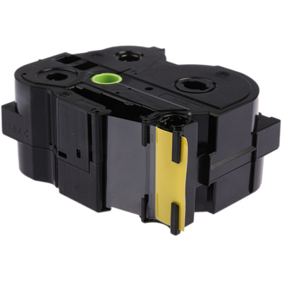 Brother Black on Yellow Label Printer Tape, 8 m Length, 36 mm Width