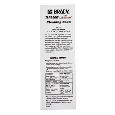 Brady Printer Cleaning Kit