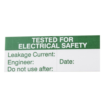 RS PRO Adhesive Pre-Printed Adhesive Label-Tested For Electrical Safety-. Quantity: 140