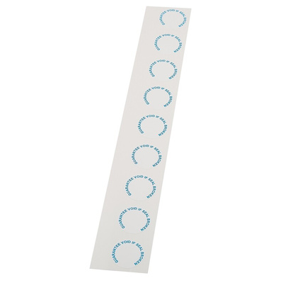 RS PRO Adhesive Pre-Printed Adhesive Label-Guarantee Void If Seal Broken-. Quantity: 90