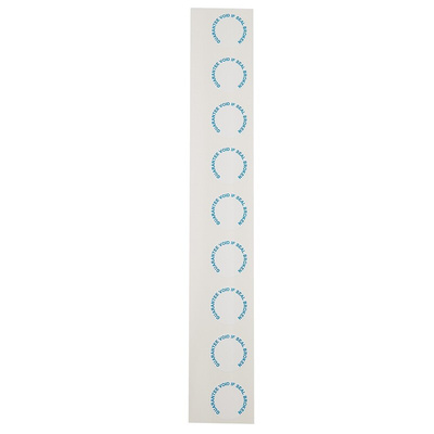RS PRO Adhesive Pre-Printed Adhesive Label-Guarantee Void If Seal Broken-. Quantity: 90