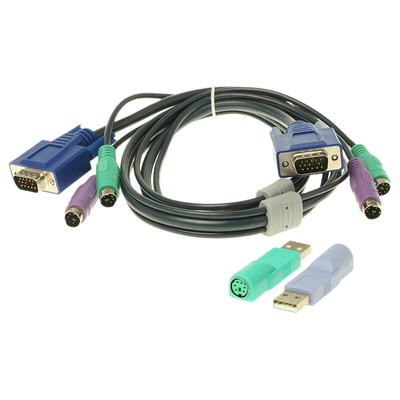 Adder PS/2 VGA KVM Switch, 1600 x 1200 Maximum Resolution