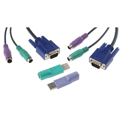 Adder PS/2 VGA KVM Switch, 1600 x 1200 Maximum Resolution