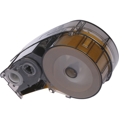 Brady B-427 Self-laminating Vinyl Black on White/Transparent Label Printer Tape, 4.27 m Length, 19.05 mm Width