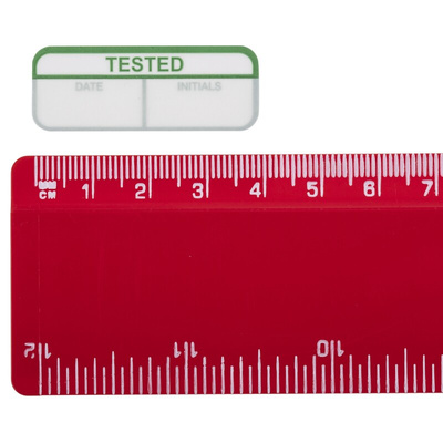 RS PRO Adhesive Pre-Printed Adhesive Label-Tested-. Quantity: 120