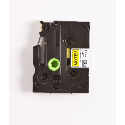 Brother Black on Yellow Label Printer Tape, 8 m Length, 12 mm Width