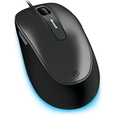 Microsoft Comfort Mouse 4500 5 Button Wired Compact BlueTrack Mouse Black