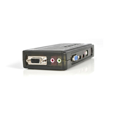StarTech.com 4 Port USB VGA KVM Switch, 3.5 mm Stereo 2048 x 1536 Maximum Resolution