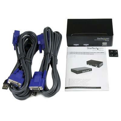 StarTech.com 2 Port USB VGA KVM Switch, 1920 x 1440 Maximum Resolution