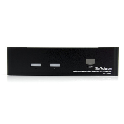 StarTech.com 2 Port USB DVI KVM Switch, 3.5 mm Stereo 1920 x 1200 Maximum Resolution