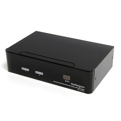 StarTech.com 2 Port USB DVI KVM Switch, 3.5 mm Stereo 1920 x 1200 Maximum Resolution