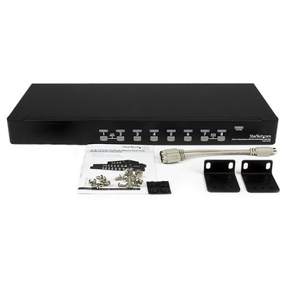 StarTech.com 8 Port USB VGA KVM Switch, 1920 x 1440 Maximum Resolution