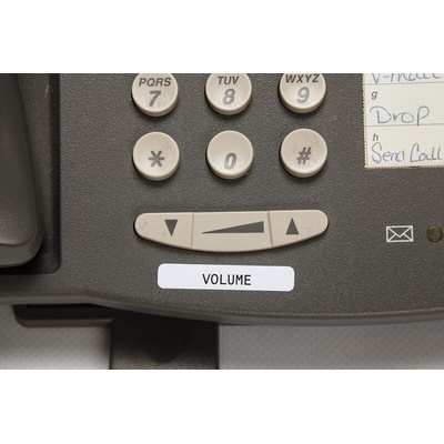 Brady B-423 Polyester on White Label Printer Labels, 25.4mm Label Length