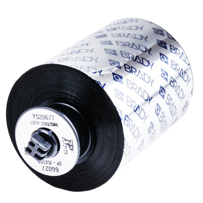 Brady R4300 Black on Black Label Printer Tape, 300 m Length