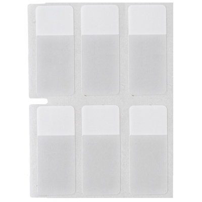Brady B-427 Self-laminating Vinyl on White/Transparent Cable Labels, 95.25mm Label Length