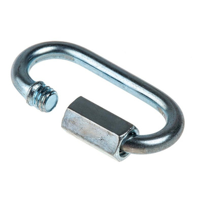 RS PRO Steel Zinc Plated Chain Link, Quick Repair Link, 3.5mm