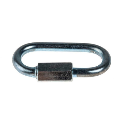 RS PRO Steel Zinc Plated Chain Link, Quick Repair Link, 3.5mm