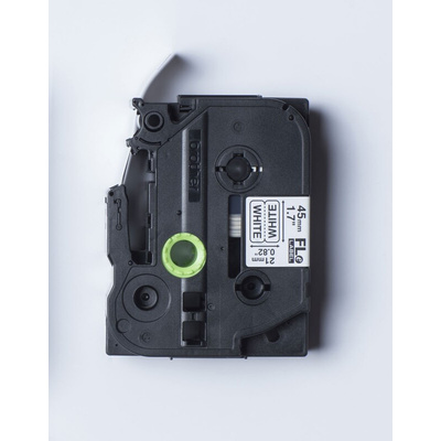 Brother Black on White Label Printer Tape, 45 mm Width, 45mm Label Length, 21mm Label Width