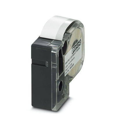 Phoenix Contact MM-EMLF Black on White Label Printer Tape, 8 m Length, 18 mm Width, 8m Label Length, 18mm Label Width