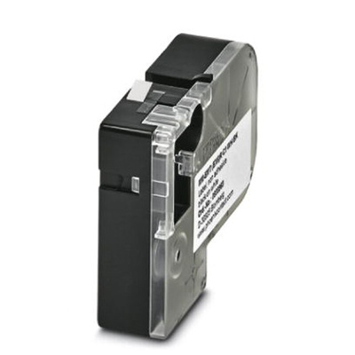 Phoenix Contact MM-EMT (EX6)R C1 WH/BK Black on White Label Printer Tape, 5.5 m Length, 6 mm Width