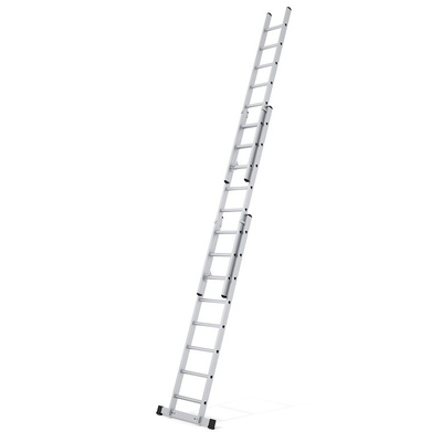 Zarges 3 x 12 Step Aluminium Extension Ladder, 8.33m Open Length