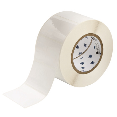 Brady B-424 Paper on White Label Printer Labels, 50.8mm Label Length