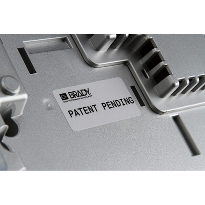 Brady B-434A Metallised Polyester on Silver Label Printer Labels, 25.4mm Label Length