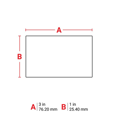 Brady B-434A Metallised Polyester on Silver Label Printer Labels, 25.4mm Label Length