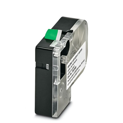 Phoenix Contact MM-EMLF White on Green Label Printer Tape, 8m Label Length