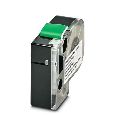 Phoenix Contact MM-EMLF White on Green Label Printer Tape, 8m Label Length