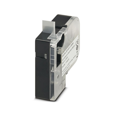 Phoenix Contact MM-EML Black on Silver Label Printer Tape, 8m Label Length