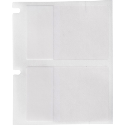 Brady B-417 on Transparent/White Label, 25.4 mm Width