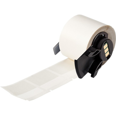 Brady B-417 Black on Transparent/White Label, 38.1 mm Width