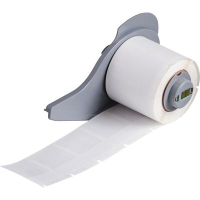 Brady B-417 Black on Transparent/White Label Printer Label, 38.1 mm Width