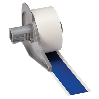 Brady B-595 Black on Blue Cable Labels, 15.24 m Length, 25.4 mm Width, 25.4mm Label Width