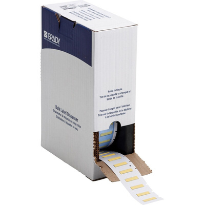 Brady B-342 Black on Yellow Heatshrink Labels, 25.40 mm Width, 5.97mm Label Length, 25.4mm Label Width