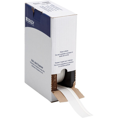 Brady B-342 Black on White Heatshrink Labels, 3.2 mm Width, 5.97mm Label Length, 3.2mm Label Width